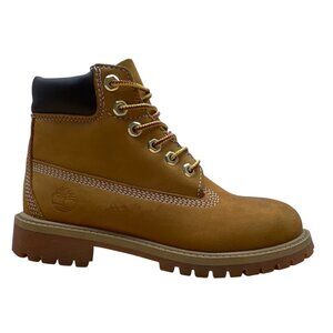 Timberland Premium Youth Brown Nubuck Waterproof Wheat 6" Boots Size 1.5M